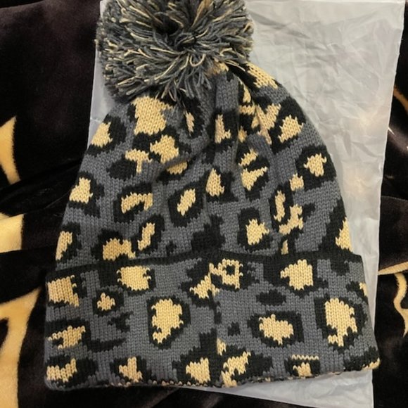 LV up cycled Winter hat - Picture 2 of 5